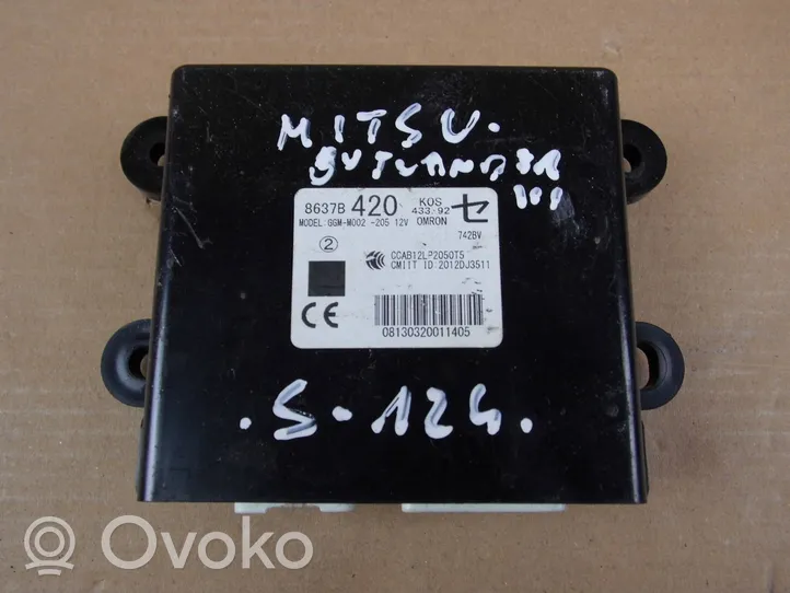 Mitsubishi Outlander Moduł / Sterownik systemu uruchamiania bezkluczykowego 8637B420