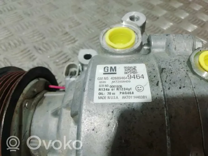 Opel Mokka X Ilmastointilaitteen kompressorin pumppu (A/C) 42689464