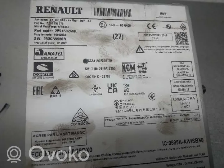 Renault Megane IV Hi-Fi-äänentoistojärjestelmä 259158269R