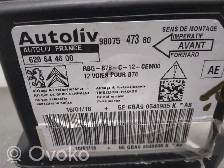 Citroen C4 Aircross Gaisa spilvenu vadības bloks 9807547380