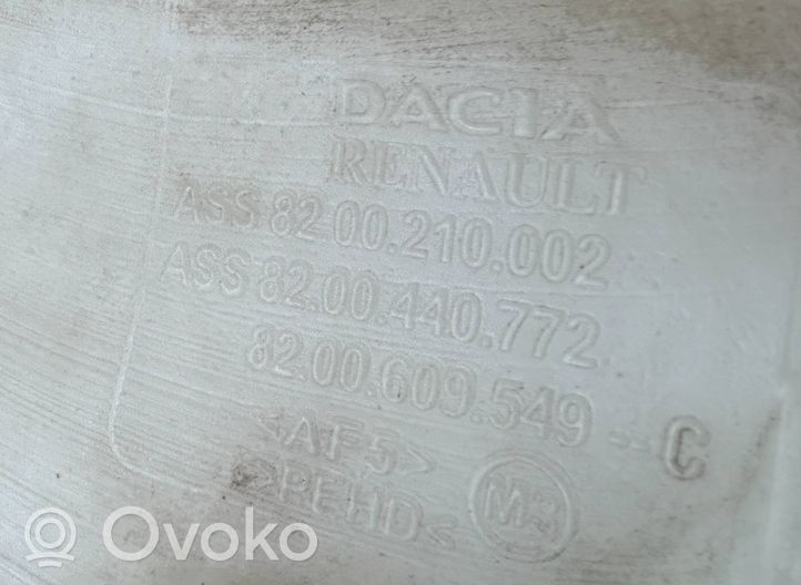 Renault Dacia Duster Zbiornik płynu do spryskiwaczy szyby przedniej / czołowej 8200609549