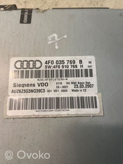 Audi A6 S6 C6 4F Считывающее устройство CD/DVD навигации (GPS) 4F0035769B