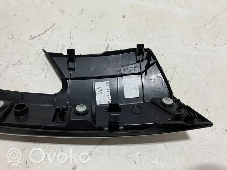 Toyota Auris E180 Rivestimento della maniglia interna per portiera anteriore 7664702020