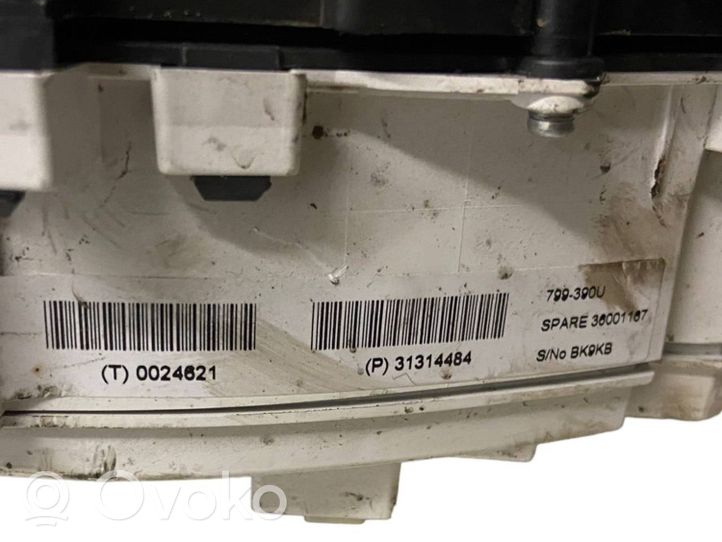 Volvo V40 Tachimetro (quadro strumenti) 31314484