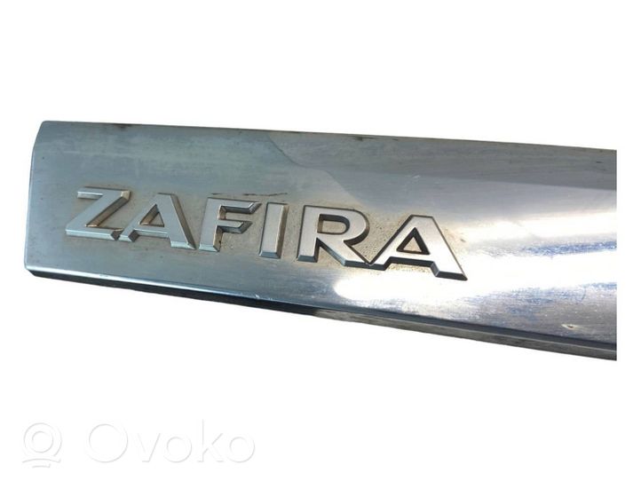 Opel Zafira B Trunk door license plate light bar 13137862