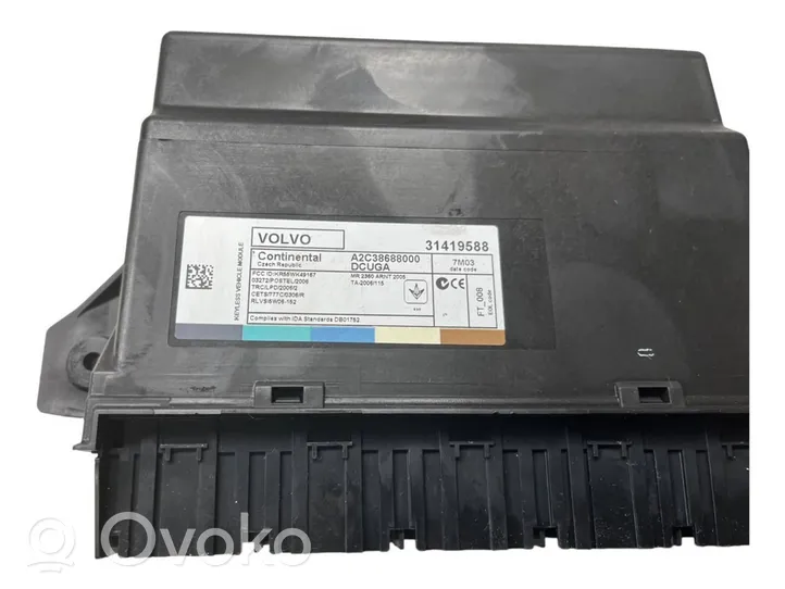 Volvo S60 Keyless (KESSY) go control unit/module 31419588