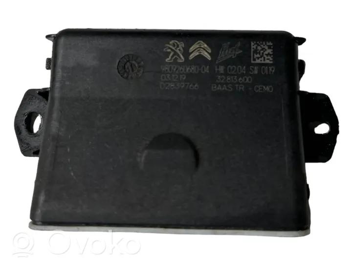 Peugeot 3008 II Aizmugures durvju sensors 9809260680