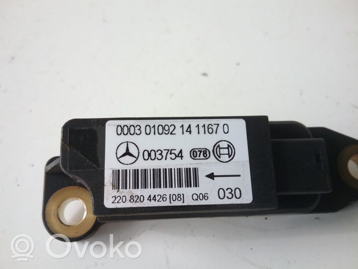 Mercedes-Benz S W220 Airbagsensor Crashsensor Drucksensor 2208204426