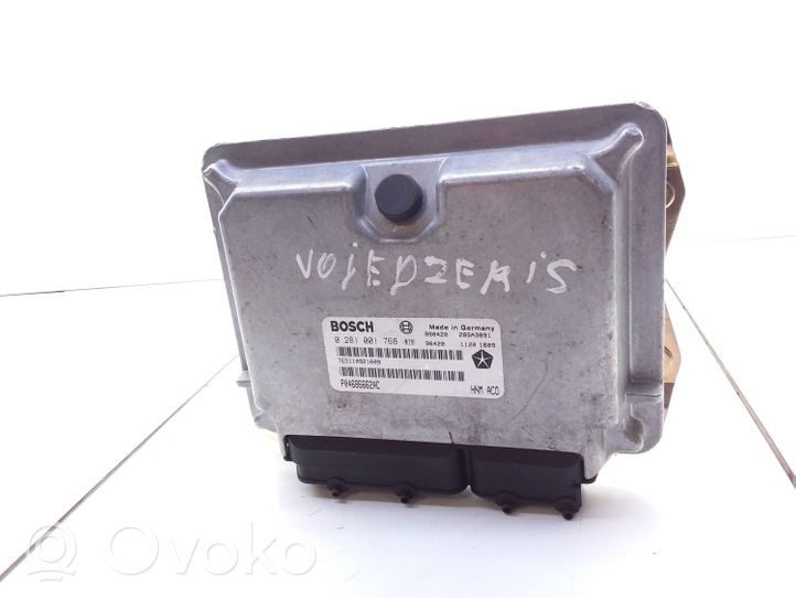 Chrysler Grand Voyager III Calculateur moteur ECU 0281001768