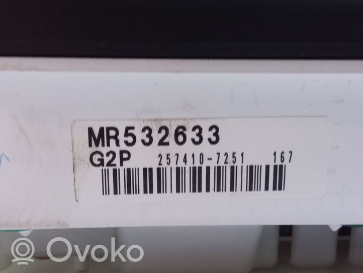 Mitsubishi Galant Compteur de vitesse tableau de bord MR532633
