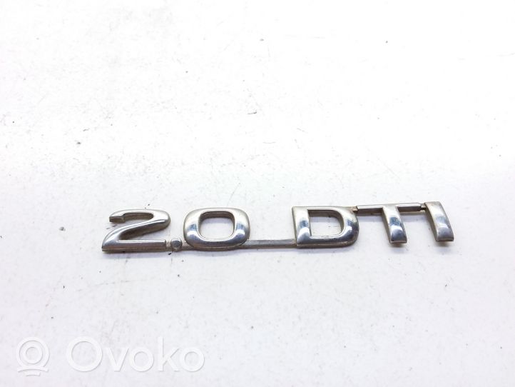 Opel Zafira A Gamintojo ženkliukas/ modelio raidės 