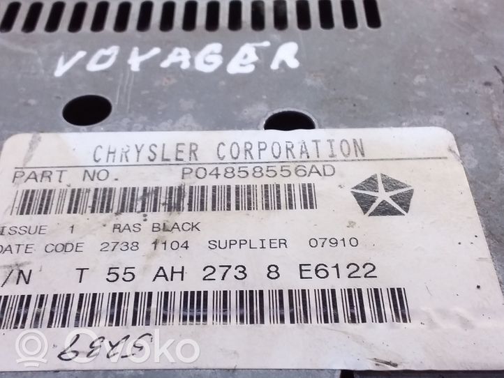 Chrysler Grand Voyager III Radio/CD/DVD/GPS-pääyksikkö P04858556AD