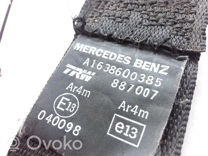 Mercedes-Benz ML W163 Saugos diržas galinis A1638600385
