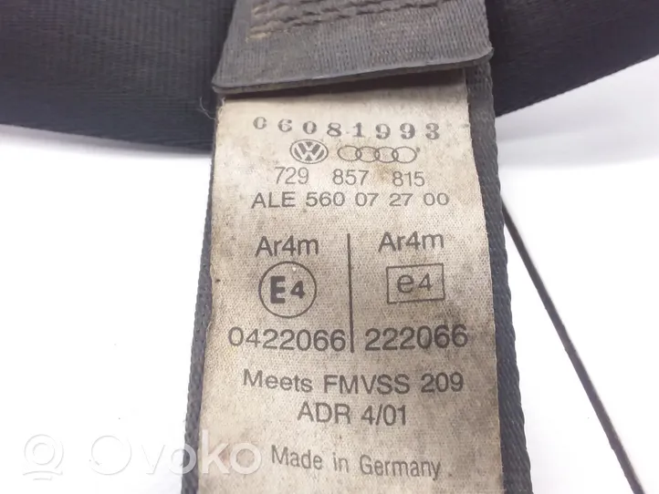 Volkswagen Transporter - Caravelle T4 Rear seatbelt 729857815