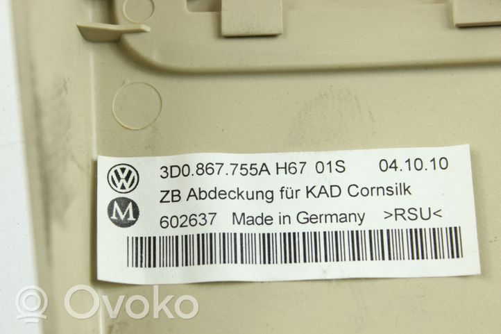 Volkswagen Phaeton Obudowa lusterka zewnętrznego drzwi przednich 3D0867755A