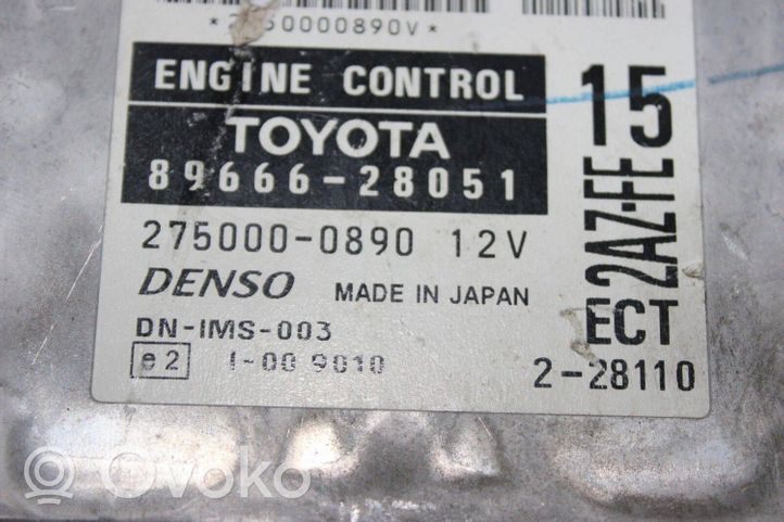 Toyota Previa (XR30, XR40) II Centralina/modulo del motore 8966628051