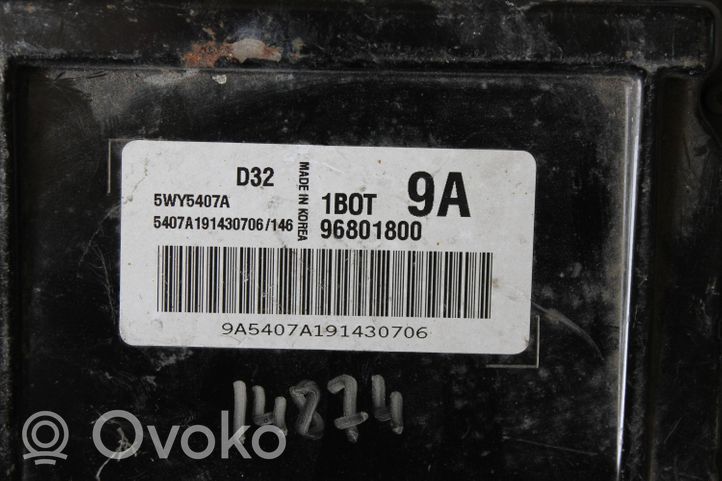 Chevrolet Matiz Calculateur moteur ECU 96801800