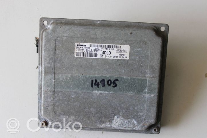 Ford Fiesta Kit centralina motore ECU e serratura 6S6112A650GD