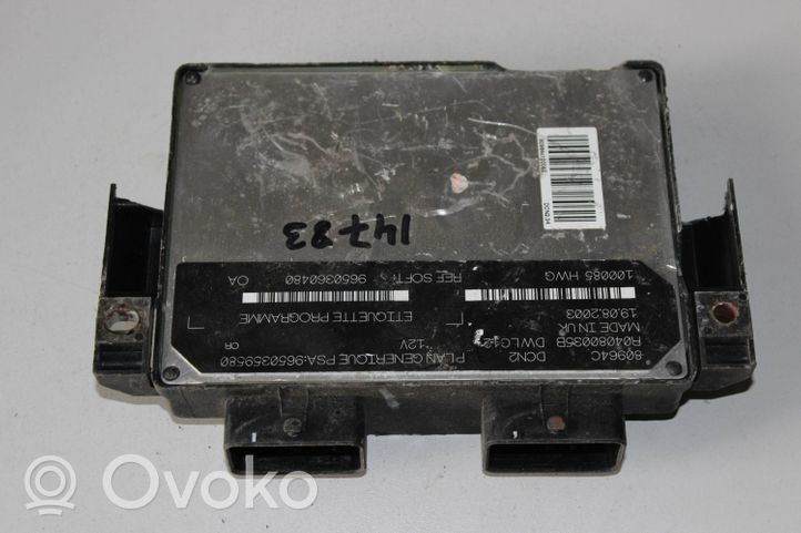 Citroen Berlingo Sterownik / Moduł ECU 9650359580