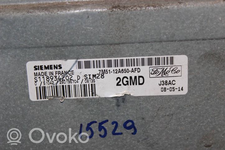 Ford Focus C-MAX Sterownik / Moduł ECU 7M5112A650AFD