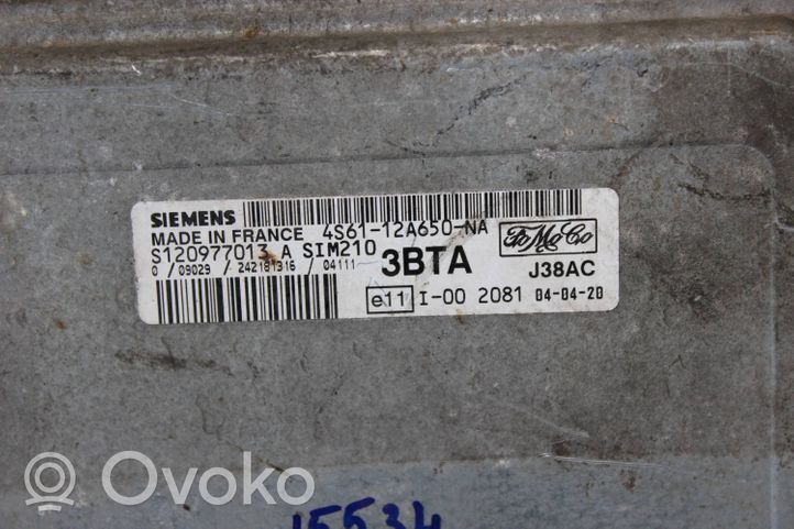 Ford Fiesta Sterownik / Moduł ECU 4S6112A650NA