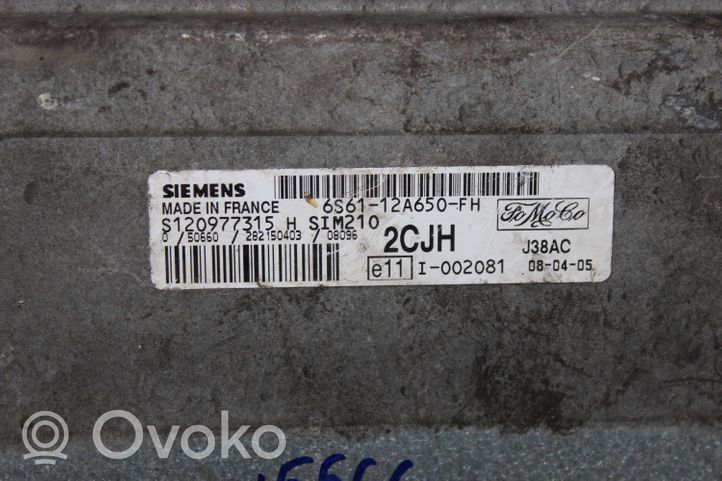 Ford Fiesta Moottorin ohjainlaite/moduuli 6S6112A650FH