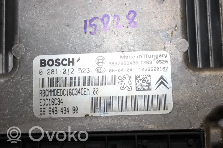 Peugeot 207 Sterownik / Moduł ECU 9664843480