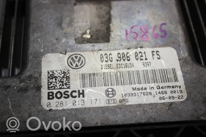 Volkswagen Eos Calculateur moteur ECU 03G906021FS