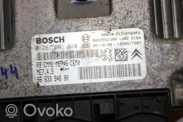 Peugeot 307 Variklio valdymo blokas 9663394680