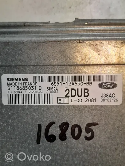 Ford Ka Sterownik / Moduł ECU 6S5112A650BB