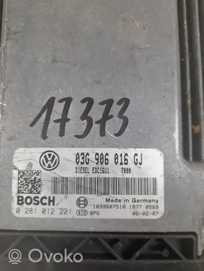 Volkswagen Golf V Moottorin ohjainlaite/moduuli 03g906016gj
