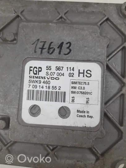 Opel Astra H Sterownik / Moduł ECU 55567114