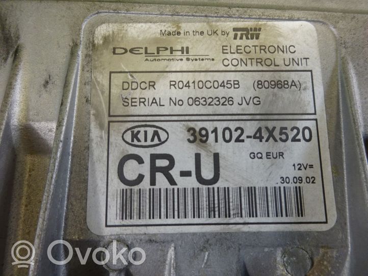 KIA Carnival Unité de commande, module ECU de moteur 39102-4X520