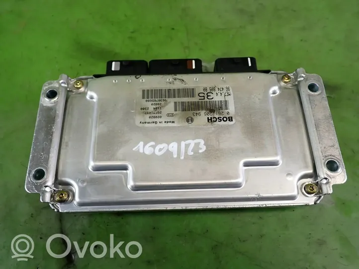 Peugeot 307 Unité de commande, module ECU de moteur 