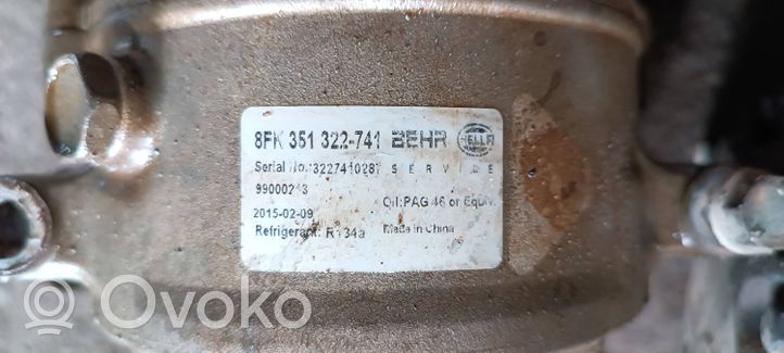 Audi A4 S4 B6 8E 8H Ilmastointilaitteen kompressorin pumppu (A/C) 8FK351322741