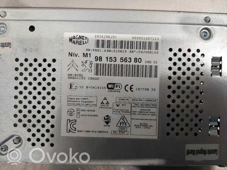 Citroen C4 II Radio/CD/DVD/GPS-pääyksikkö 9815356380