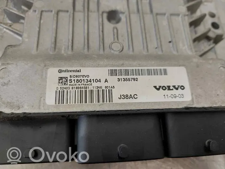 Volvo V60 Centralina/modulo del motore 31355792