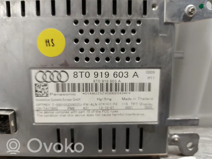 Audi A4 S4 B8 8K Écran / affichage / petit écran 8T0919603A