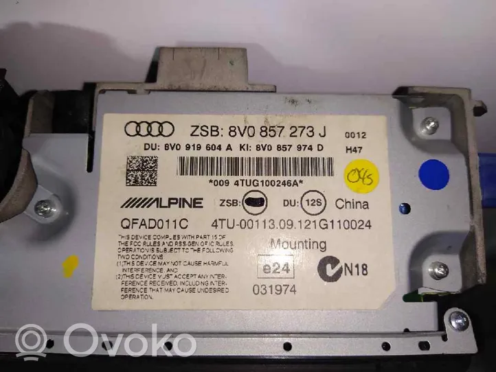 Audi A3 S3 8V Monitor / wyświetlacz / ekran 8V0857273J