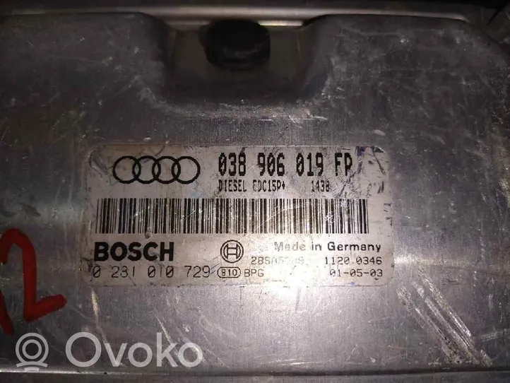 Audi A4 S4 B6 8E 8H Sterownik / Moduł ECU 038906019FP