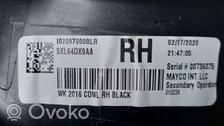 Dodge Durango Copertura del rivestimento del sottoporta anteriore 5XL64DX9AA