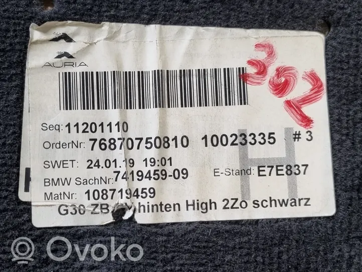 BMW 5 G30 G31 Takaistuintilan tekstiilimatto 7419459