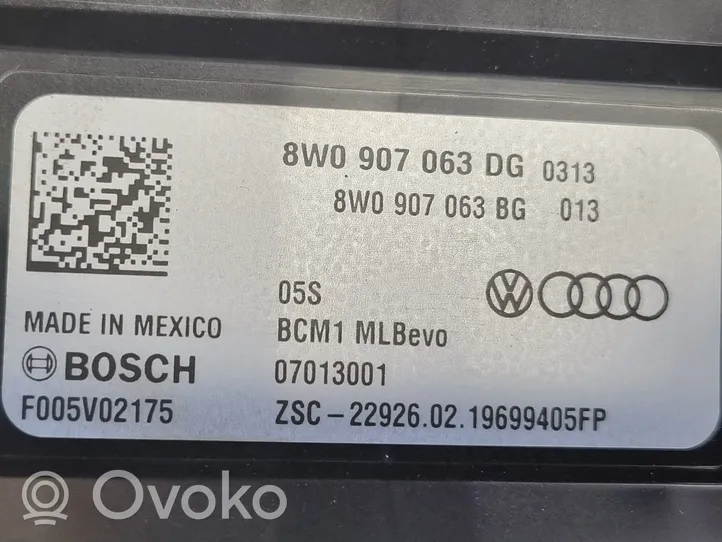 Audi Q5 SQ5 Moduł / Sterownik komfortu 8W0907063DG