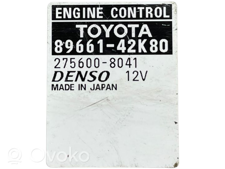 Toyota RAV 4 (XA40) Sterownik / Moduł ECU 8966142K80