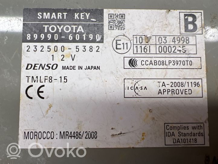 Toyota Land Cruiser (J150) Beraktės sistemos KESSY (keyless) valdymo blokas/ modulis 8999060190