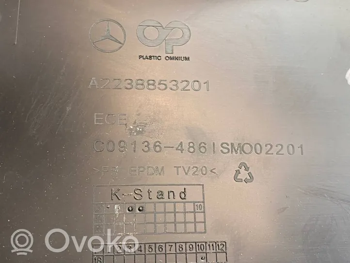 Mercedes-Benz S W223 Support de plaque d'immatriculation A2238853201
