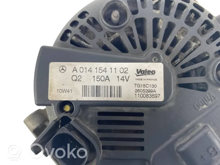 Mercedes-Benz C W204 Generatore/alternatore A0141541102