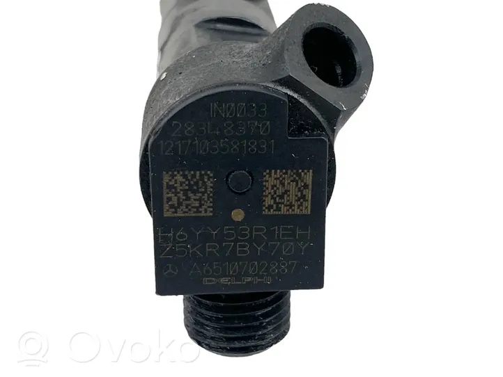 Mercedes-Benz C W204 Injecteur de carburant A6510702887