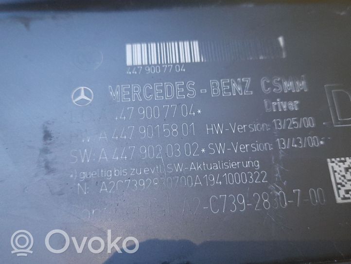 Mercedes-Benz Vito Viano W447 Modulo di controllo sedile A4479007704