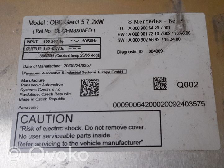 Mercedes-Benz GLC X253 C253 Moottorin ohjainlaite/moduuli (käytetyt) A0009006420